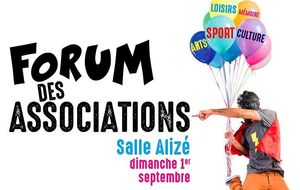 Forum des Associations - Dimanche 1er Septembre de 10h à 17h30