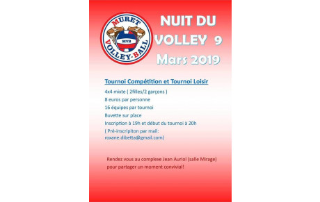 Nuit du Volley 2019 - 09 Mars