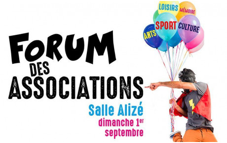 Forum des Associations - Dimanche 1er Septembre de 10h à 17h30